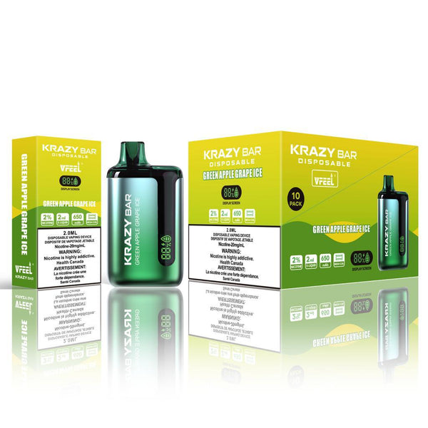 VFEEL Krazy Bar Green Apple Grape Ice 8000 Puffs