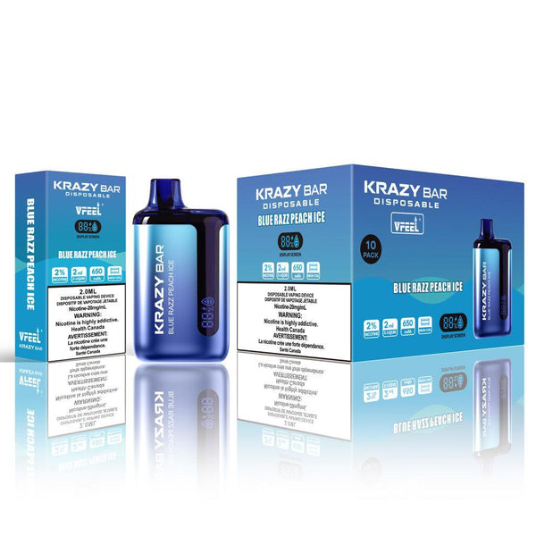 VFEEL Krazy Bar Blue Razz Peach Ice 8000 Puffs