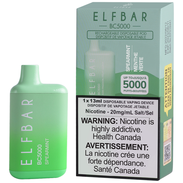 Elf Bar BC5000 Spearmint 5000 Puffs