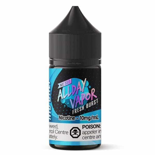 Allday Vapor Fresh Burst 30ml Nicotine Salt eLiquids