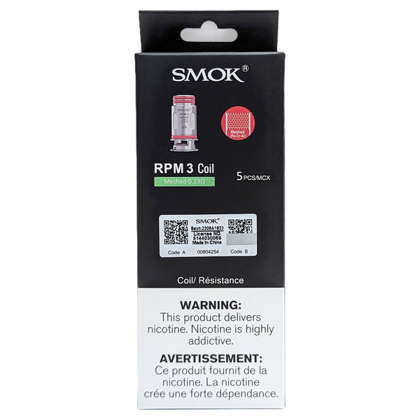 Smok Rpm 3 Replacement Coils Meshed 0.23 5/Pk