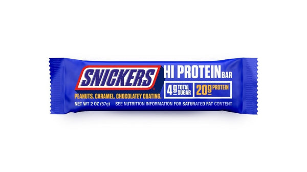 Snickers Hi Protein Bar Peanuts,Caramel,Chocolatey Coating 57g