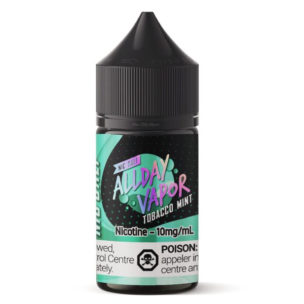 Allday Vapor Tobacco Mint 30ml Nicotine Salt eLiquids