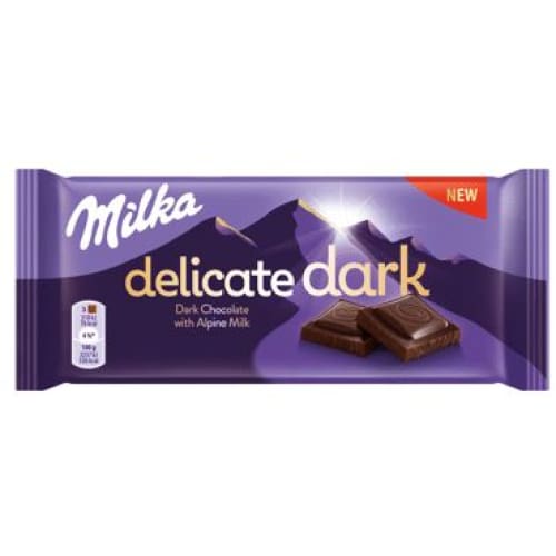 Milka Delicate Dark Dark Chocolate & Almonnd ( 100 g)